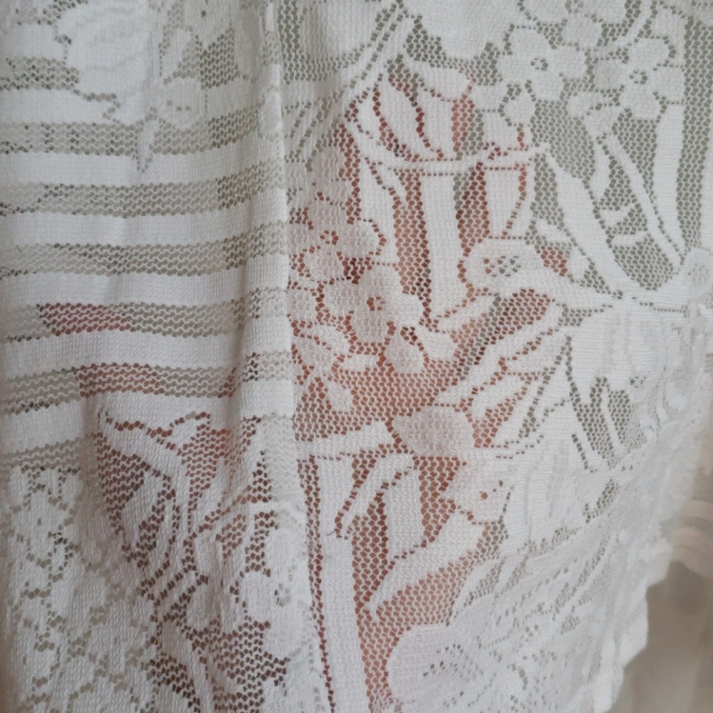 Donated. New white Flowy Top - Picture 3 of 7